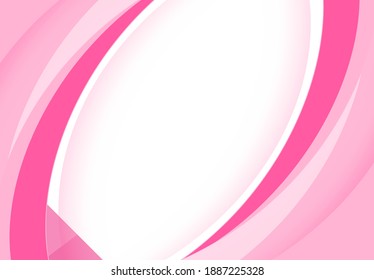 Vector pink wavy wave abstract swoosh background. Wavy waves banner color line for web banner. 