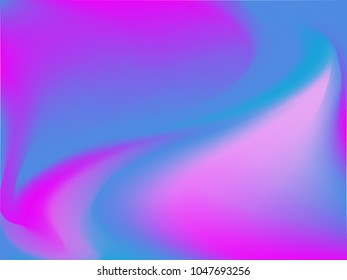 Vector pink-blue holographic background. Style 80s - 90s. Colorful texture in pastel,  neon color. For your creative design cover, screensavers, banners, book, printing, gift card, fashion, phone.