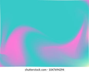 Vector pink-blue holographic background. Style 80s - 90s. Colorful texture in pastel,  neon color. For your creative design cover, screensavers, banners, book, printing, gift card, fashion, phone.