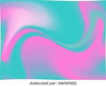 Vector pink-blue holographic background. Style 80s - 90s. Colorful texture in pastel,  neon color. For your creative design cover, screensavers, banners, book, printing, gift card, fashion, phone.