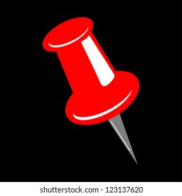 vector pins in red colors