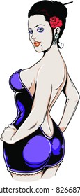 Vector Pin-up Girl