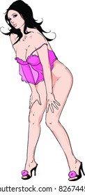 Vector Pin-up Girl