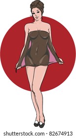 Vector Pin-up Girl