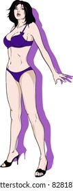 Vector Pin-up Girl