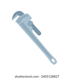 Vector de la llave mecánica aislado sobre fondo blanco. Herramientas de equipo.