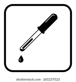 vector pipette icons 