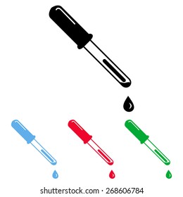 vector pipette icons