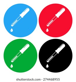 vector pipette icons