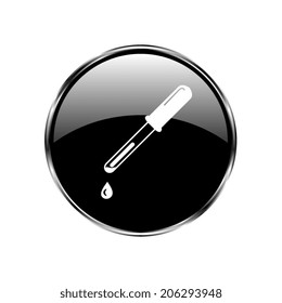 vector pipette icons  - vector button