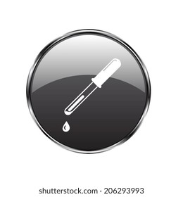 vector pipette icons  - vector button