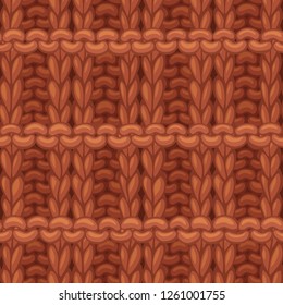 Vector Pique Rib Stitch Pattern. Jersey hand-knitted fabric material. High detailed knitting boundless background. Hand-drawn cotton knitwear.