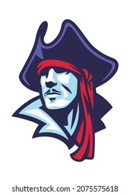 Logotipo del Vector Deportivo de Cabeza Pirata