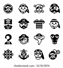 Vector Pirate Icon Set