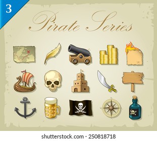Vector pirate icons