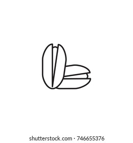 Vector Pistachio icon. Farm fruit element. Premium quality graphic design. Signs, outline symbols collection, simple thin line icon for websites, web design, mobile, info graphics on white background
