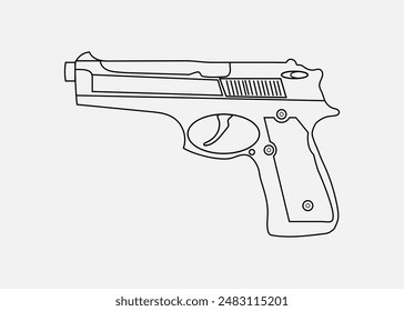 Pistola de Vector (blanco y negro)