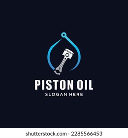 Vector piston engine oil droplets illustration of vehicle engine lubricants and industrial machines