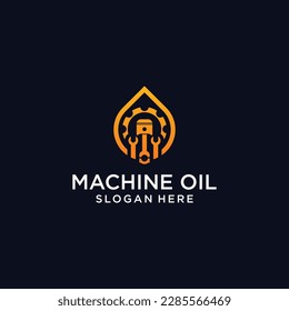 Vector piston engine oil droplets illustration of vehicle engine lubricants and industrial machines