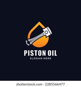 Vector piston engine oil droplets illustration of vehicle engine lubricants and industrial machines