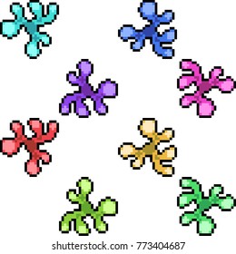 vector pixel art abstract wallpaper isolated