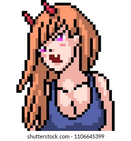 minecraft pixel art anime girl