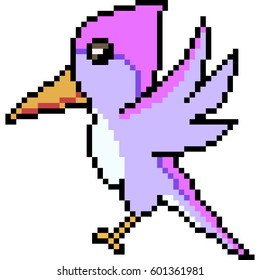 Vector Pixel Art Bird Stock Vector (Royalty Free) 601361981 | Shutterstock