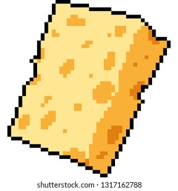 vector pixel art butter isolated cartoon
