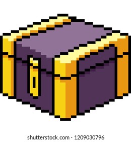 vector pixel art close box isolated cartoon