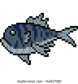 Pixel Fish Images Stock Photos Vectors Shutterstock