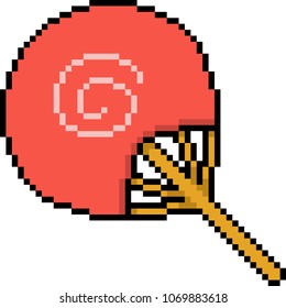 vector pixel art fan isolated cartoon