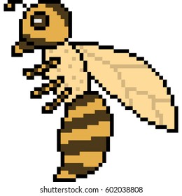 vector pixel art hornet