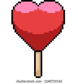 vector pixel art ice cream isolated cartoon