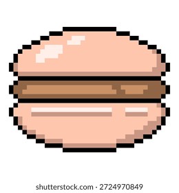 Vector Pixel Art Icon - Tarta de Macarrones