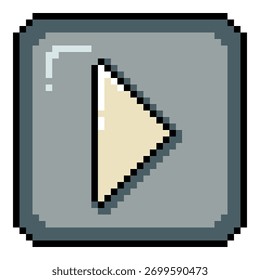Vector Pixel Art Icon - Play Button