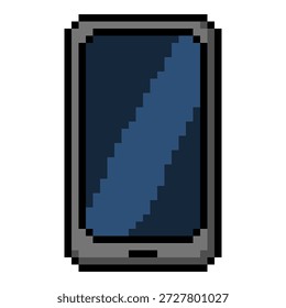 Vector Pixel Art Icon de Smartphone. Vista frontal