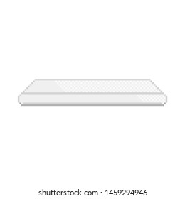 Vector pixel art illustration mattress