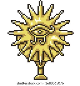 vector pixel art isolated abstract artifact