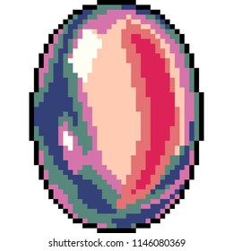 vector pixel art jewelry gemstone isolated cartoon