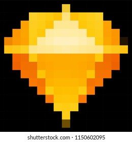 vector pixel art jewelry isolated