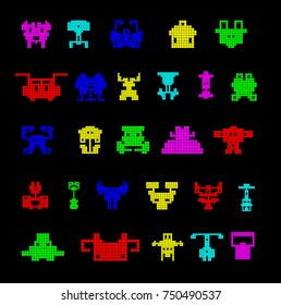 Vector Pixel Art Logo Concept for Design Project 