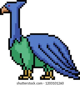 vector pixel art monster fantasy isolated cartoon