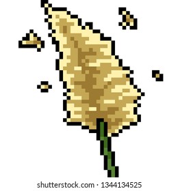 vector pixel art natal grass isolated cartoon