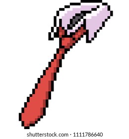 vector pixel art necktie isolated cartoon