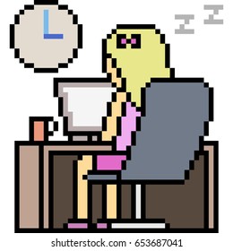 vector pixel art over time work