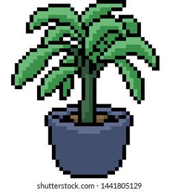 Vector Pixel Art Plant Pot Isolated vector de stock libre de regalías Shutterstock