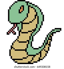 Vector Pixel Art Snake