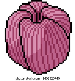 vector pixel art thread ball isolated cartoon