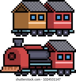 394 Pixel art train Images, Stock Photos & Vectors | Shutterstock