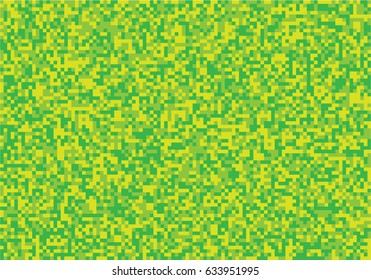 Vector pixel background, flying particles, the effect of military, protective fabric, computer game. Green khaki color.